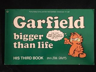 Garfield Bigger Than Life His Third Book By Jim Davis 1981 Ballantine Books