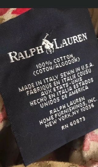 Ralph Lauren Full Queen Vintage Randolph Red Duvet 3