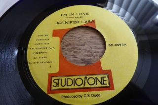 Jennifer Lara - I ' m in Love Very Rare Single STUDIO ONE SO 0052 EX, 2