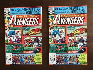 Two (2) Avengers Annual 10 1981 1st App.  Rogue,  Madelyne Pryor Shape
