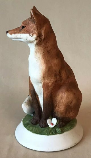 Vintage 5” Porcelain Seated Red Fox Figurine – Andrea By Sadek,  Japan