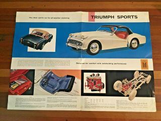 1959 Triumph Tr - 3 Auto Brochure Advertising