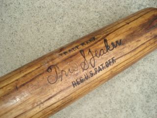 Vintage TRIS SPEAKER Hillerich Bradsby Louisville Slugger 40 - T.  S.  Baseball Bat 2