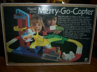 Merry - Go - Copter Playrail By Tomy 1978,  & Instructions - Easy To Assemble