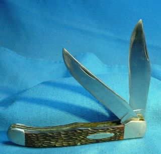 Vintage Western Usa S - 062 Stainless Hunting Folder Pocket Knife