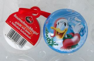 Rare Disney Donald Duck With Gift Christmas Ball Limited Edition Germany