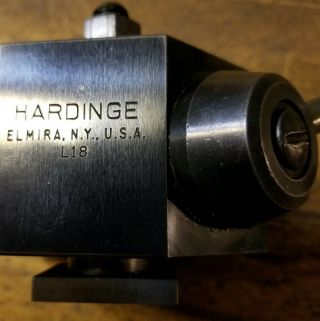 Vintage HARDINGE L18 Quick Change Machinist Milling Tool Post & L21 Holder Block 3