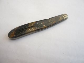 Rare Early Victorian Edwardian Antique Folding Pocket Knife Rodgers To Restore
