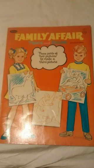 1969 Family Affair Tv Show Coloring Book.
