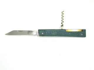 Vintage Collectible Soviet Folding Pocket Knife With Corkscrew Ussr