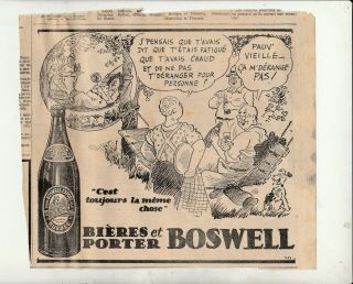 3 ad french 1940 clipping newpaper beer champlain & boswell quebec 2