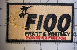 Usaf Pratt & Whitney F - 100 Engines Powering Freedom Patch Sew (a188)