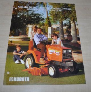 Kubota G - Series G3200 G4200 G5200 Diesel Tractor Japanese Brochure Prospekt