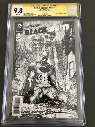 Batman Black And White 1 Cgc 9.  8 Signed Dc Comics Autographed Auto Neal Adams