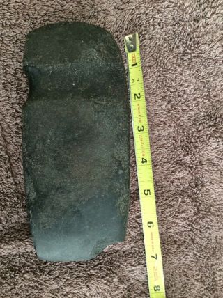 Primitive 3/4 Grooved Stone Tomahawk Axe Hammer Head Tool Relic