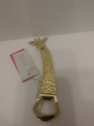 Nwt Lilly Pulitzer For Target Metal Giraffe Bottle Opener Gold