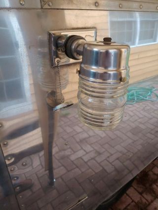 Vintage Airstream Travel Trailer Exterior Plug In Porch Light Wally Byam Store