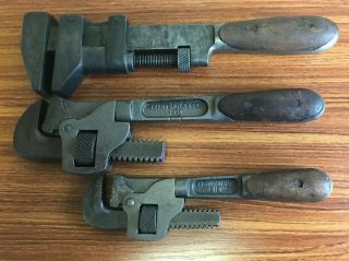 Vintage H.  D.  Smith Perfect Handle Tool Adjustable Monkey Wrench And Pipe Wrench