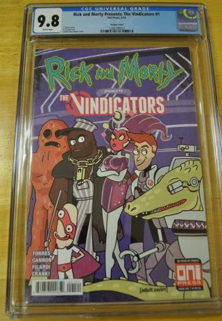 Rick And Morty Presents The Vindicators 1 Cgc 9.  8 1st Pickle Rick Variant Nm/m