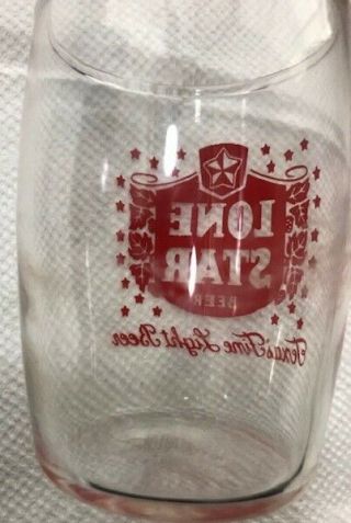 Vintage Lone Star Beer Barrel 4 Oz Glass,  San Antonio Texas 2