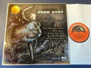 Grieg - Music For Peer Gynt Lp,  Royal P/o,  Beecham,  Emi Asd 258