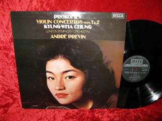 1977 Uk Nm Sxl 6773 Stereo Prokofiev Violin Concertos 1 & 2 Kyung Wha Chung Lso