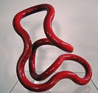 Rare Nos Large Vintage 1982 Modern Red Tangle Sculpture Toy Museum Zawitz 3076