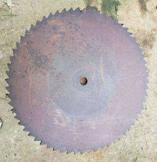 Antique 26.  " Buzz Saw Mill Circular Blade Rustic Cabin Steampunk Industrial.