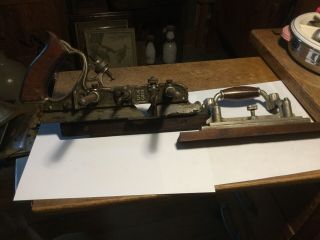 Vintage Stanley No.  55 Plane With Right Fence Attachment