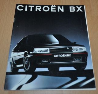 1991 Citroen Bx Brochure Prospekt German Edition