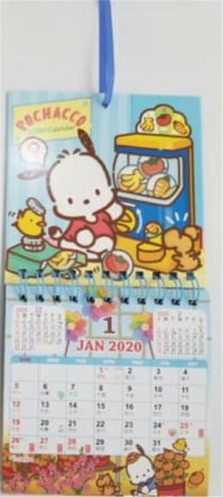 2020 Sanrio Pochacco Pc Dog Mini Hanging Calendar