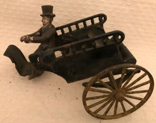 Antique Cast Iron Carriage Driver Parts Hubley Arcade Ives Kenton Wilkins