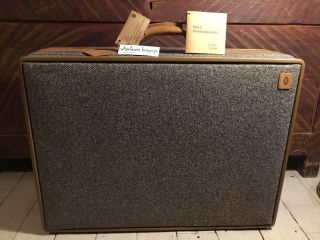 Vintage Hartmann Tweed Suitcase Leather Trim Tags