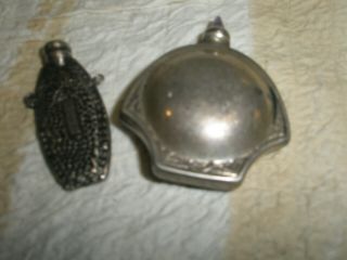 (2) Vintage Miniature Snuff Bottles With Spoons