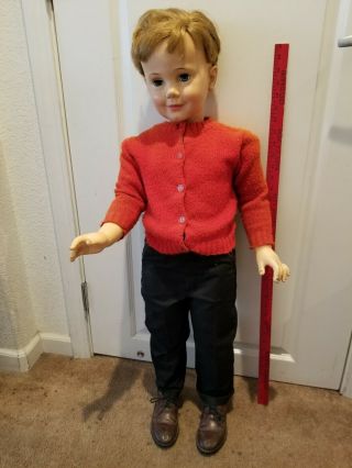Vintage Ideal Peter Playpal Doll Be 35 - 38 Pants With Tag W.  T Grant