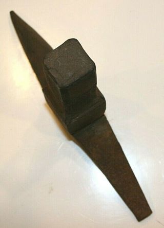 Vintage Hand Forged Blacksmith Anvil Stump Stake 3