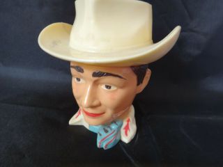 Vintage 1950s Roy Rogers King Of The Cowboys Plastic Cup Mug F&f