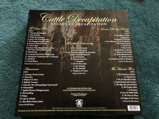 Cattle Decapitation Decade of Decapitation Vinyl Box Set SIGNED by the band 2