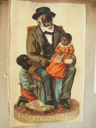 Antique 1800 ' s Scrap Book - Black Americana Advertising & Greeting Cards Die Cut 2