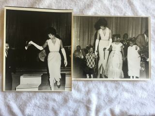2 Vintage Photographs Black Woman Jazz Singer 1950s Kids African - American Photos