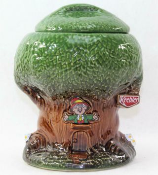 Vintage Keebler Elf Tree House Cookie Jar 1981 350 Usa