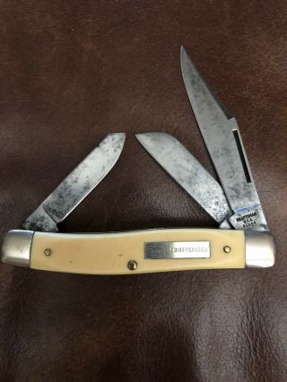 Vintage Sears Craftsman Knife,  Model 95044,  Cir 1970`s,  Knife,  3 Blades,
