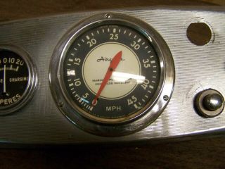 Vintage 1950 ' s 60 ' s Dura Craft Boat Airguide Marine Speedometer Instrument Panel 2