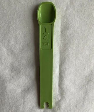 Vintage Tupperware Apple Green Measure Spoon 1/4 T Replacement
