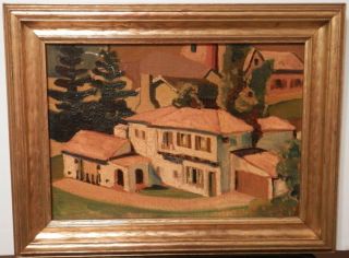 Old Antique California Impressionist Oil Painting Fine Art Artwork Listed Artist