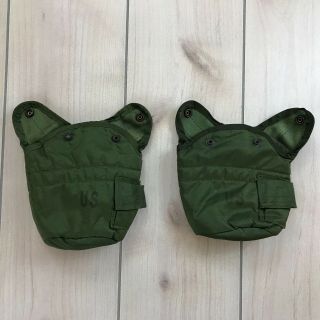 Us Army Canteen Cover X 2 Unicor Military Od Green With Belt Clips