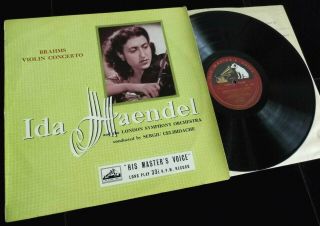 Brahms: Violin Concerto - Ida Haendel / Lso Hmv Clp 1032 Ed1 Lp