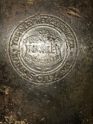 Antique Townley Hardware Co Kansas City,  Mo Embossed Single Bit Axe