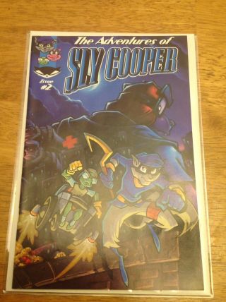 The Adventures of Sly Cooper Issue 2 2004 Rare Promo Comic PS2 Video Game Sony 2