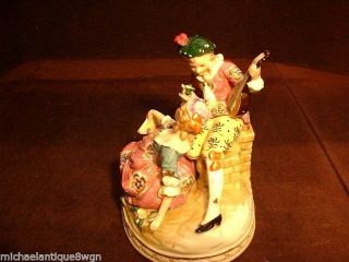 Antique 19ThC French Porcelain Figurine Group Signed 2